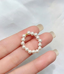 Jeongin White Pearl Ring