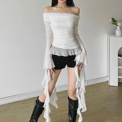 Karina Mesh Tassel Top