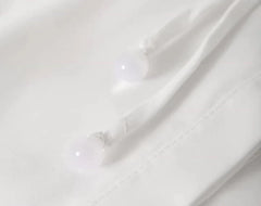 Sunghoon Ivory Pleated Collar Blouse