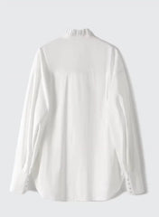 Sunghoon Ivory Pleated Collar Blouse