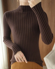 Taehyung Ribbed Mock-Neck Sweater