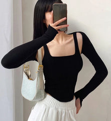 Winter Tank Cardigan Set