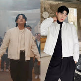 Jungkook Ivory Chic Bomber Jacket
