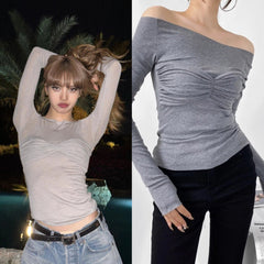 Lisa Ruched Off-Shoulder Top