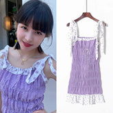 Lily Checkered Mini Dress