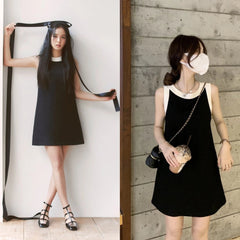 Jisoo Minimalist Trapeze Dress