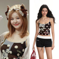 Pharita Dalmatian Print Cami Top