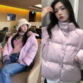 Wonyoung Lilac Puffer Jacket