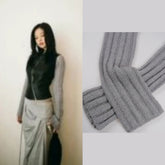 Jennie Ribbed Knit Arm Sleeves