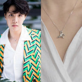 J-Hope Silver Dolphin Tail Necklace