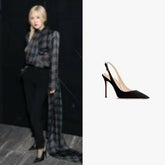 Rose Pointed Strap Heels