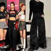 Kazuha Furry Casual Pants