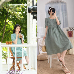Yujin Green Plaid Doll Dress