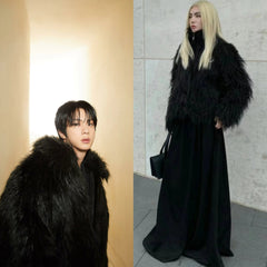 Jin Black Faux Fur Jacket