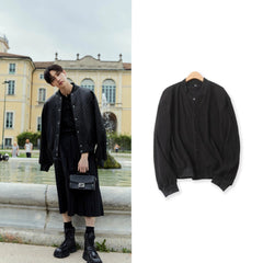 Bang Chan Ribbed Bomber Jacket