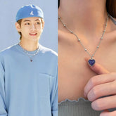 Taehyung Color-Changing Heart Necklace