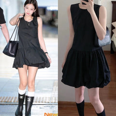 Jennie Balloon Hem Dress