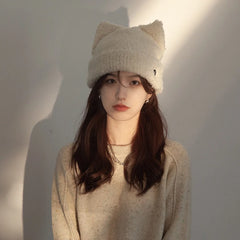 Winter Fuzzy Cat Ear Beanie
