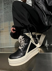 Liz Black High-Top Sneakers