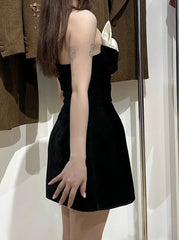 Liz Corduroy Origami Mini Dress