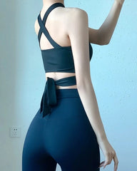 Lisa Criss-Cross Halter Top