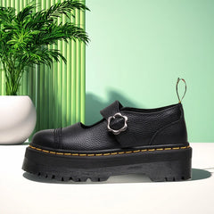 Lisa Flower Buckle Mary Janes