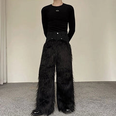 Kazuha Furry Casual Pants