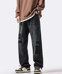 Jin Washed Patchwork Denim Jeans