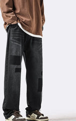 Jin Washed Patchwork Denim Jeans