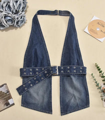 Yunjin Denim Halter Vest