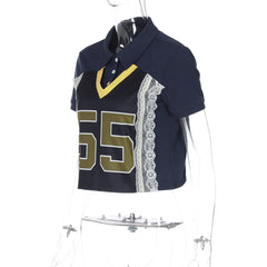 Jennie Varsity Lace Tee