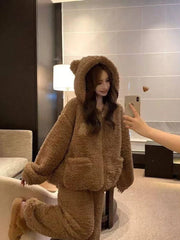 Sullyoon Bear Plush Pajama Set