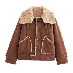 Eunchae Corduroy Sherpa Jacket