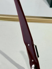 J-Hope Burgundy Jewel-Detail Sunglasses