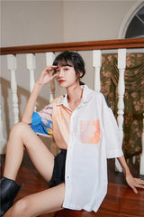 Hyunjin Oil Print Shirt
