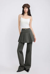 Rose Pleated Overlay Pants
