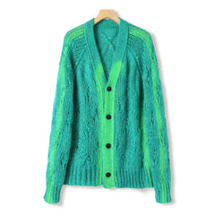 Green Gradient Knit Cardigan | J-Hope – BTS