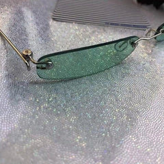 Rei Green Lens Micro Sunglasses