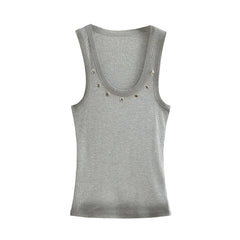 Natty Eyelet Ribbed Tank