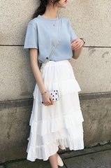 Jennie Tri-Layered Ruffle Skirt