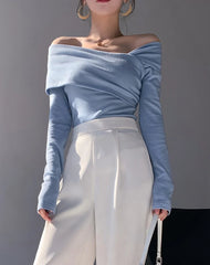 Karina Oblique Shoulder Top