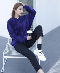 Jin Midnight Velvet Hoodie