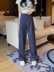 Yuna Navy Striped Pants