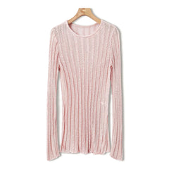 Ahyeon Blush Sheer Sweater
