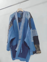 RM Patchwork Long Cardigan