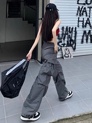 Ruka Grey Drawstring Pants