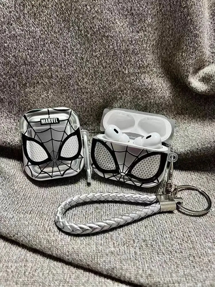 Silver Spiderman AirPods Case