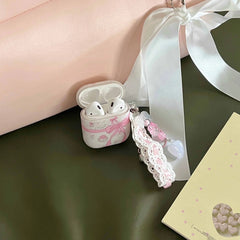 Pink Bow Crystal AirPods Case