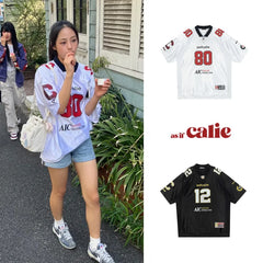 Minji Hyein Oversized Korean Jersey Tee