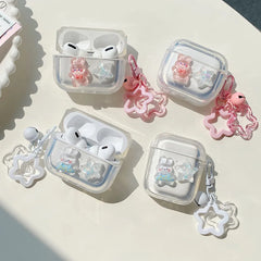 Crystal Rabbit Star AirPods Case